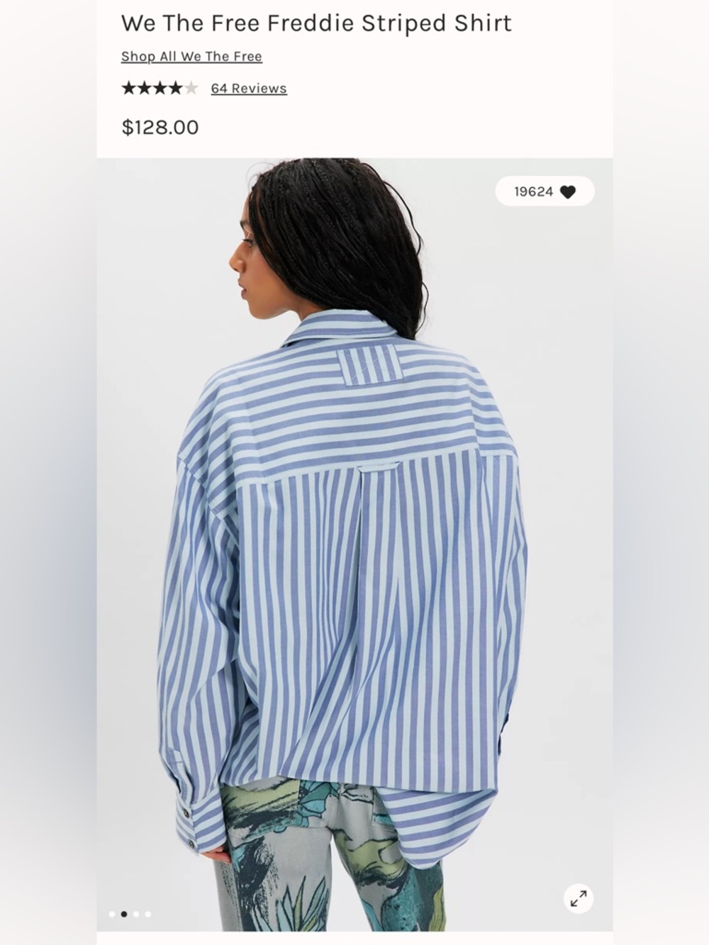 We The Free Freddie Striped Shirt XL